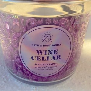 Bath and body works wine candle